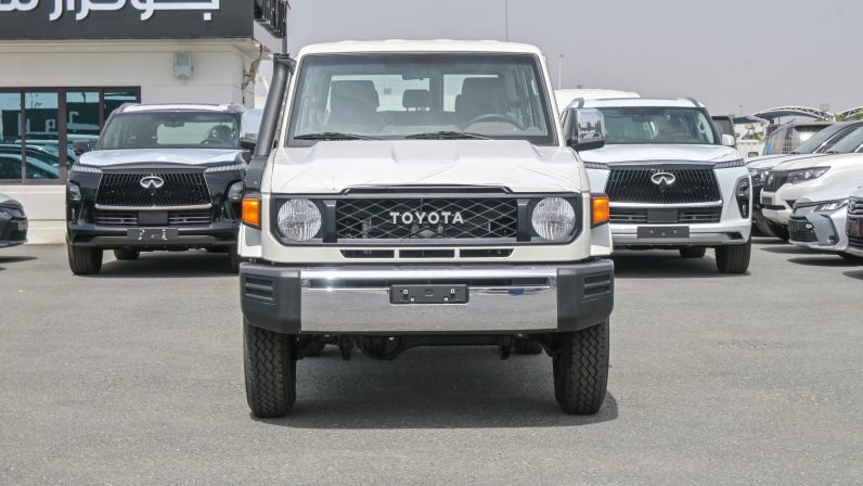 TOYOTA LC76 4.5 – DIESEL – MT – 4.5 – WHITE INSIDE BEIGE – 2024