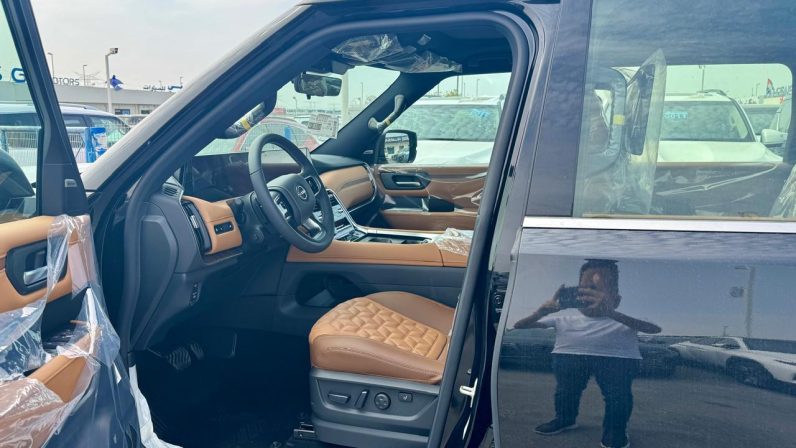 NISSAN PATROL LE PLATINUM 3.5 – 2025 MODEL – BLACK INSIDE TAN