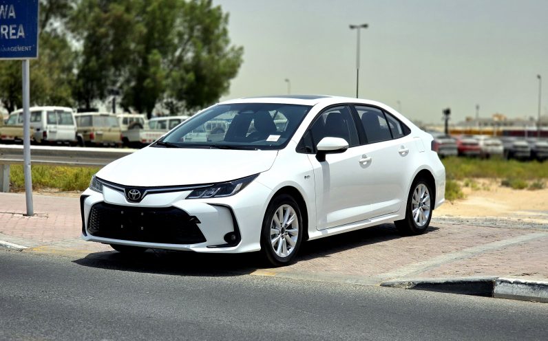 TOYOTA COROLLA 1.8 – HYBRID – ELITE – 2025 – WHITE INSIDE BLACK 