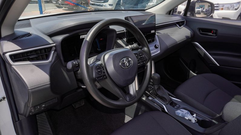TOYOTA COROLLA CROSS HYBRID ELITE – 2.0 – 2025 MODEL – WHITE INSIDE BLACK