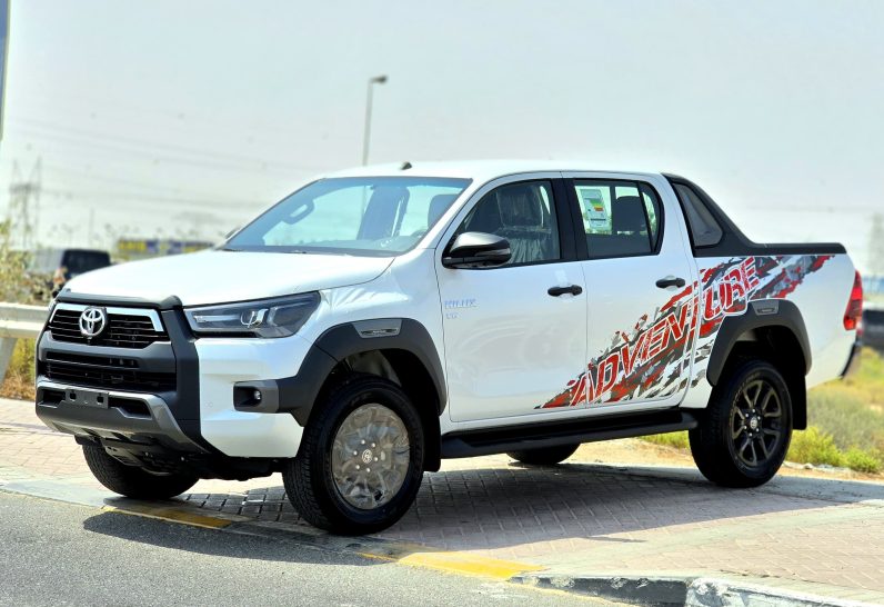 HILUX ADVENTURE PETROL 4.0L – FULL WITH COMPRESSOR – WHITE INSIDE BLACK – OMANI