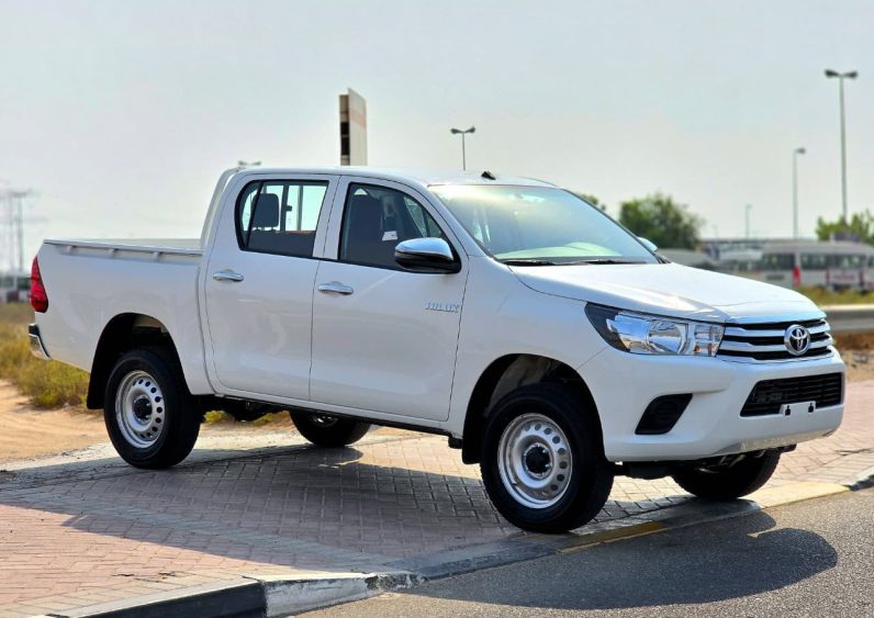 TOYOTA HILUX DIESEL 2.4 NARROW – M/T – BASIC – POWER WINDOWS – 2025 MODEL – WHITE INSIDE RED – OMANI