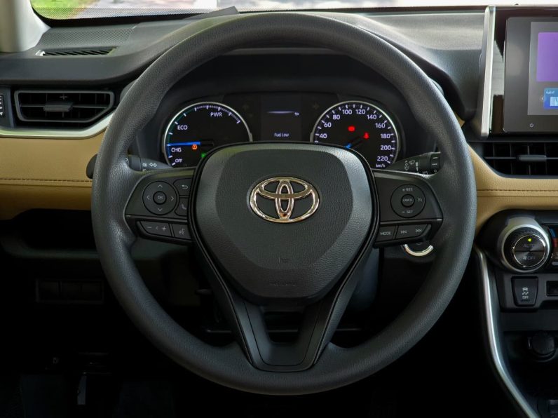 TOYOTA RAV4 2.5 HYBRID – XLE – G – MID OPTIONS – 2025 MODEL – BLACK INSIDE BEIGE – GCC SPECS