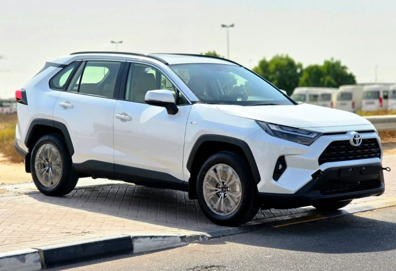 TOYOTA RAV4 2.5 HYBRID – XLE – G – MID OPTIONS – 2025 MODEL – WHITE INSIDE BEIGE – GCC SPECS