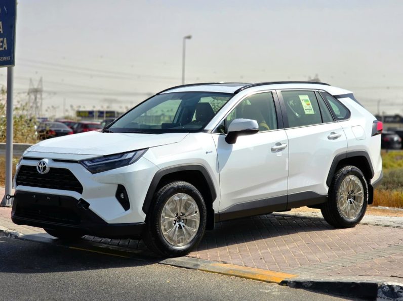 TOYOTA RAV4 2.5 HYBRID – XLE – G – MID OPTIONS – 2025 MODEL – WHITE INSIDE BEIGE – GCC SPECS