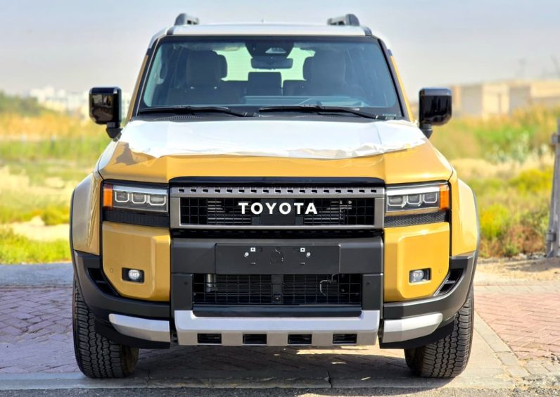 TOYOTA PRADO 2.4T PETROL – ADVENTURE HIGH PACKAGE – MEMORY SEATS – RADAR – HUD – 2025 MODEL – SAND INSIDE BROWN