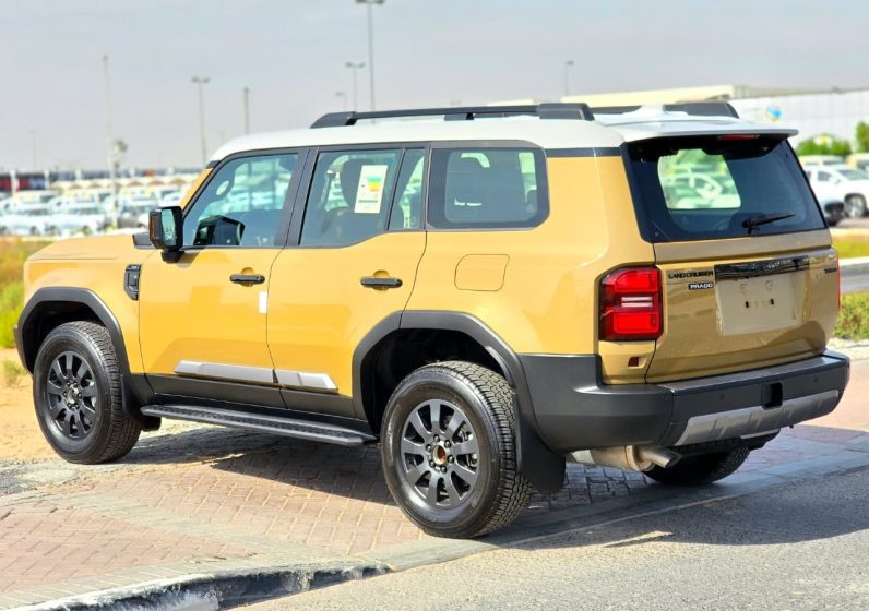 TOYOTA PRADO 2.4T PETROL – ADVENTURE HIGH PACKAGE – MEMORY SEATS – RADAR – HUD – 2025 MODEL – SAND INSIDE BROWN