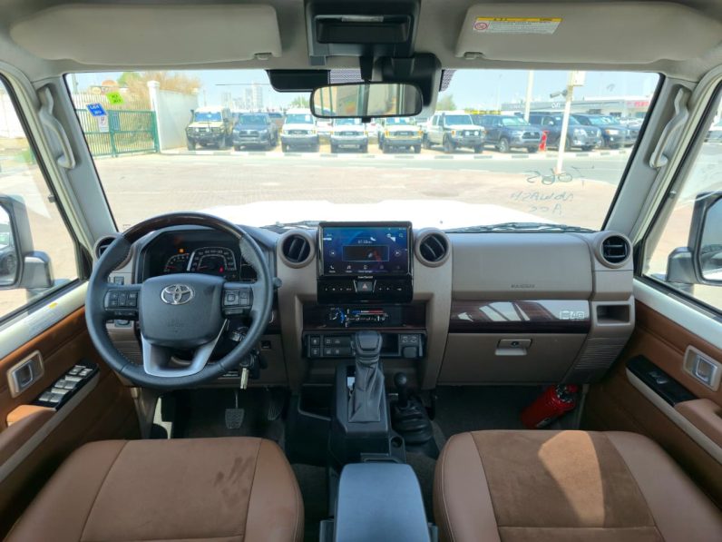 TOYOTA LC76 2.8T – Z A/T – FULL OPTIONS – 2025 MODEL – WHITE INSIDE TAN – GCC SPECS