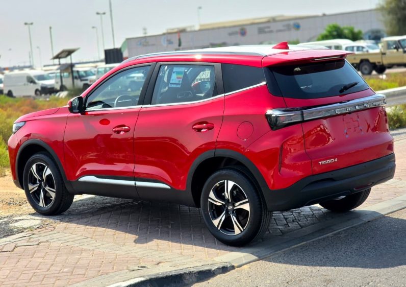 TIGGO 4 PRO – 1.5L – LUXURY SPECS – GCC – 2026 MODEL – RED INSIDE BLACK/RED – GCC SPECS