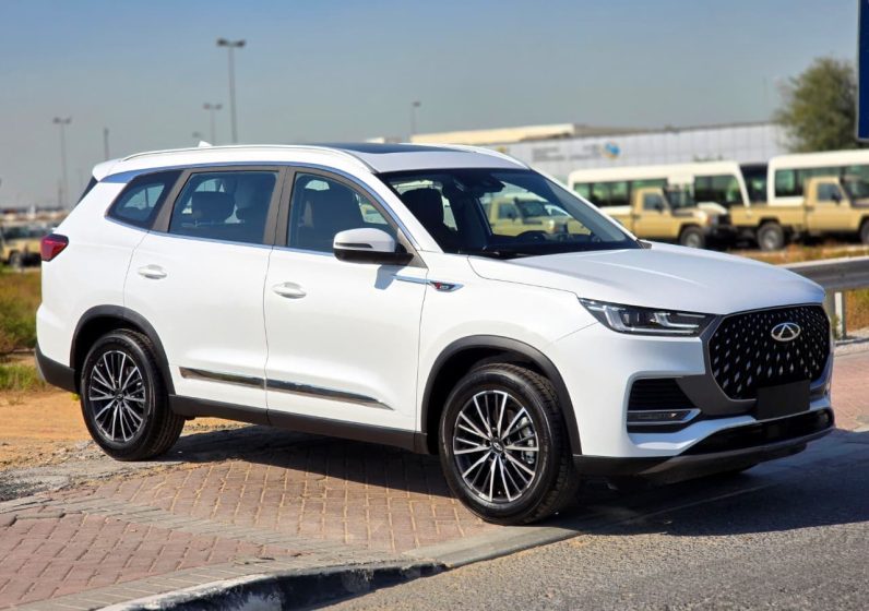 CHERY TIGGO 8 PRO MAX – 1.6L – LUXURY – MEMORY SEAT – PANORAMA – FULLY LOADED – 2025 MODEL – WHITE INSIDE DARK BROWN – GCC SPECS