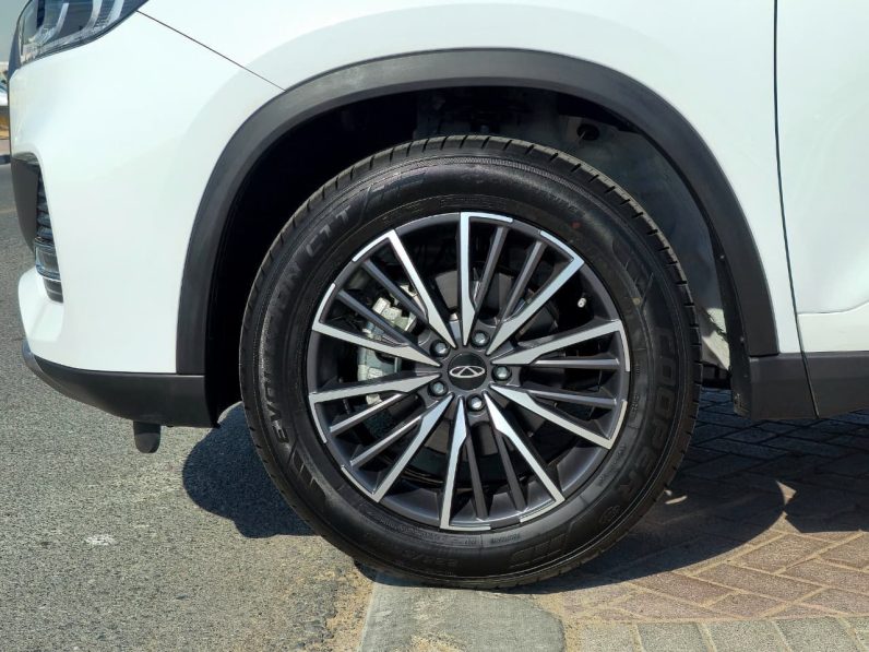 CHERY TIGGO 8 PRO MAX – 1.6L – LUXURY – MEMORY SEAT – PANORAMA – FULLY LOADED – 2025 MODEL – WHITE INSIDE DARK BROWN – GCC SPECS